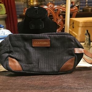 New Black and Brown Men's Toiletry Bag Groomsmen Wedding